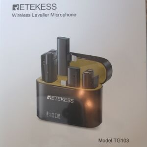 Retekess Wireless 2-in-1 Lavalier Microphone TG103